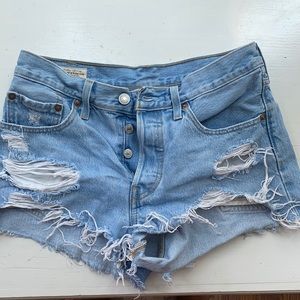 Levi's 501 high waisted shorts